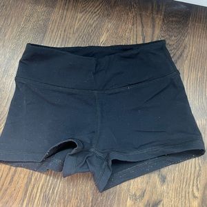 Black athletic shorts